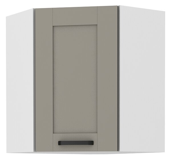 Horní rohová kuchyňská skříňka Lucid 58 x 58 GN 72 1F (claygrey + bílá). Vlastní profesionální přeprava až k Vám domů 1045453