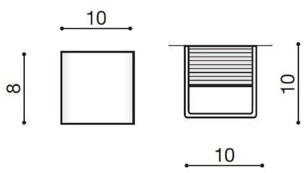 LED Nástěnné svítidlo AZzardo Felix S white AZ2456 6W 500lm 3000K IP20 10cm bílé