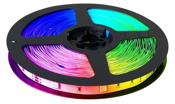 LED RGB Stmívatelný pásek LED/14W/230V 10 m + dálkové ovládání