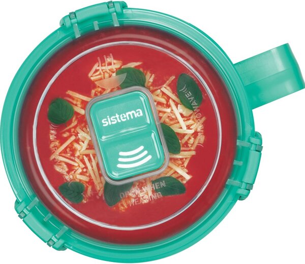 Sistema Hrnek na polévku a dušené pokrmy Microwave Large Soup Mug 900 ml, mátová