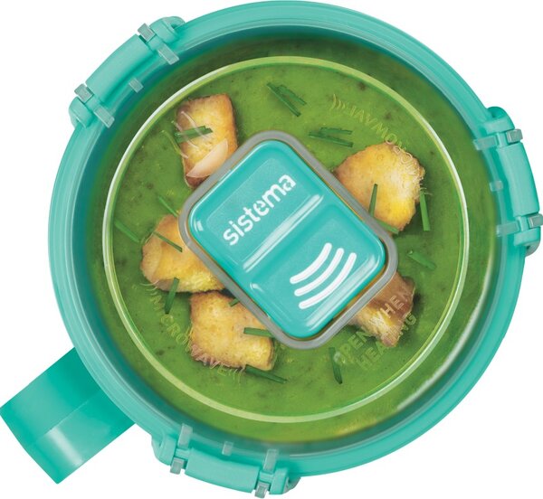 Sistema Hrnek na polévku Microwave Small Soup Mug 565 ml, mátová