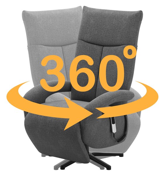 KŘESLO, textil, šedohnědá Sit & More - Online Only křesla & taburety, Online Only