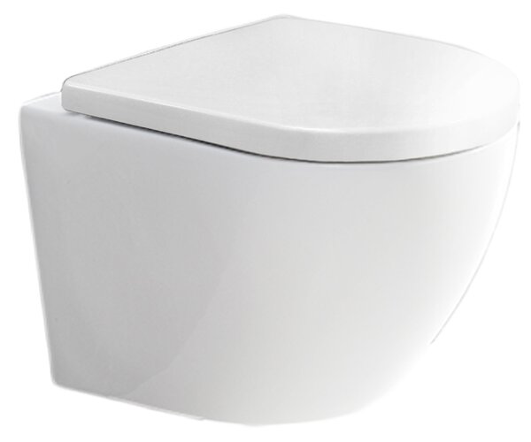 Mereo Mereo, WC závěsné kapotované, RIMLESS, 490x370x360, keramické, vč. sedátka CSS115SN, VSD82S2