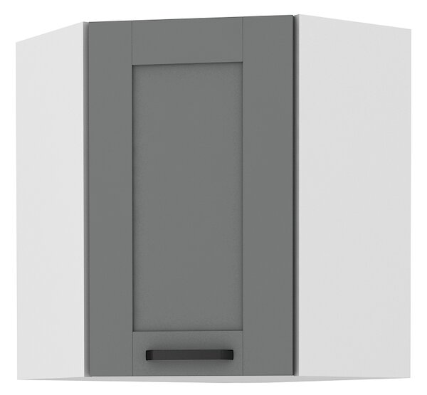Horní rohová kuchyňská skříňka Lucid 58 x 58 GN 72 1F (dustgrey + bílá). Vlastní profesionální přeprava až k Vám domů 1045551