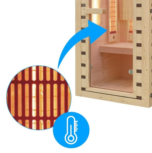 BPS-koupelny Infrasauna Relax HYD-6711 90x90, 1 osoba
