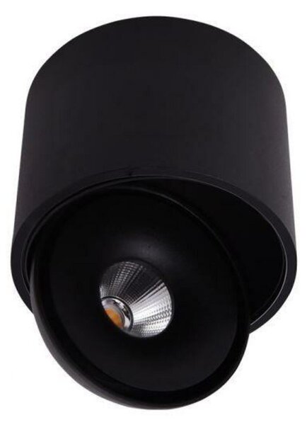 LED Stropní přisazené svítidlo AZzardo Boston Tube black AZ3468 10W 810lm 3000K IP20 8,2cm černé stmívatelné
