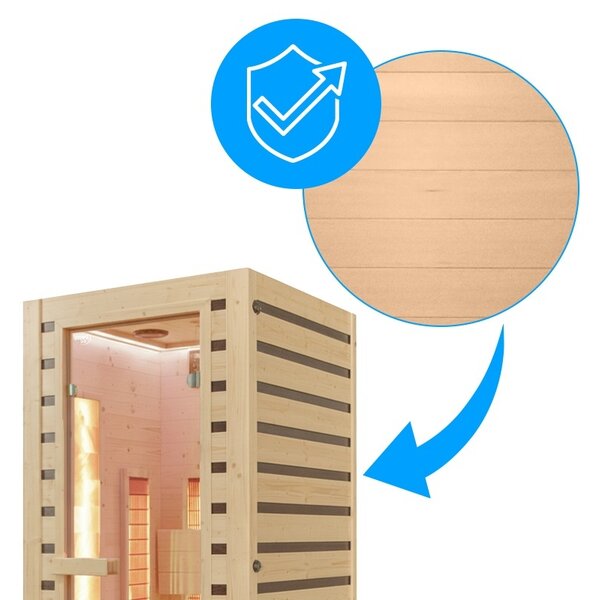 BPS-koupelny Infrasauna Relax HYD-6711 90x90, 1 osoba