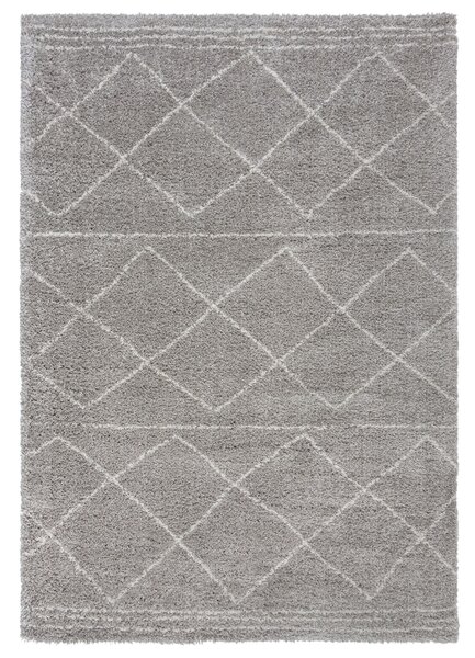 Flair Rugs koberce Kusový koberec Dakari Kush Berber Grey - 160x230 cm
