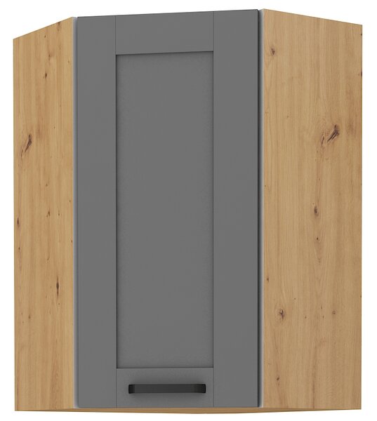 Horní rohová kuchyňská skříňka Lucid 58 x 58 GN 90 1F (dub artisan + dustgrey). Vlastní profesionální přeprava až k Vám domů 1045601
