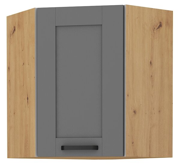 Horní rohová kuchyňská skříňka Lucid 58 x 58 GN 72 1F (dub artisan + dustgrey). Vlastní profesionální přeprava až k Vám domů 1045600