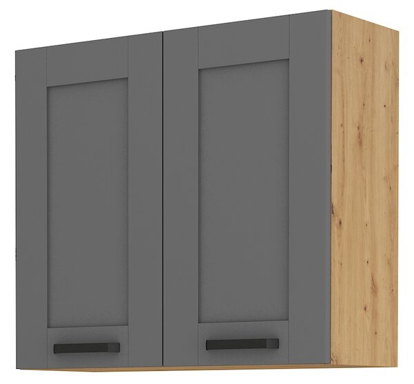 Horní kuchyňská skříňka Lucid 80 G 72 2F (dub artisan + dustgrey). Vlastní profesionální přeprava až k Vám domů 1045590