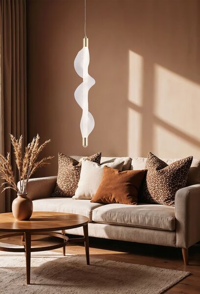 Toolight LED osvětlení se spirálovitým tvarem G008-1CP bílá/zlatá