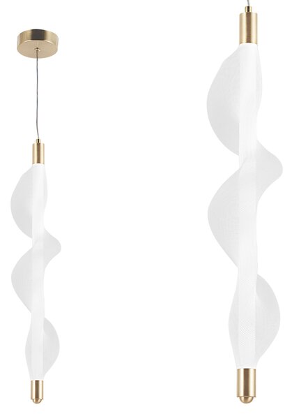 Toolight LED osvětlení se spirálovitým tvarem G008-1CP bílá/zlatá