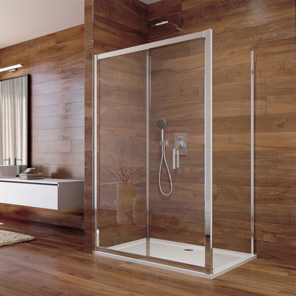 Mereo Mereo, Sprchový kout, LIMA, obdélník, chrom ALU, sklo Point, CK87162K