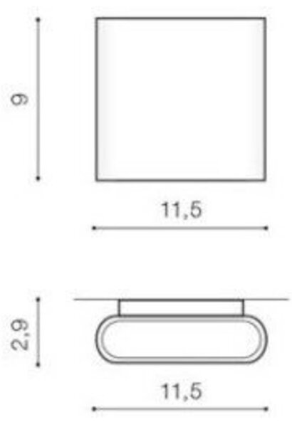 LED Venkovní nástěnné svítidlo AZzardo Cremona S dark grey AZ2180 6W 340lm 3000K IP54 11,5cm tmavě šedé