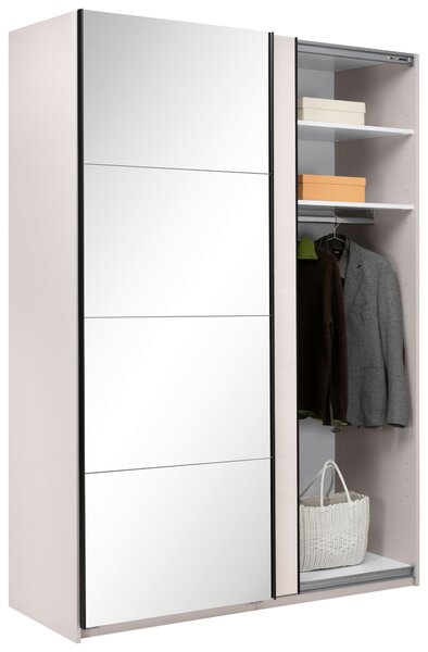 ŠATNÍ SKŘÍŇ S POSUVNÝMI DVEŘM, kašmírová, 150/210/62 cm MID.YOU - Šatní skříně, Online Only
