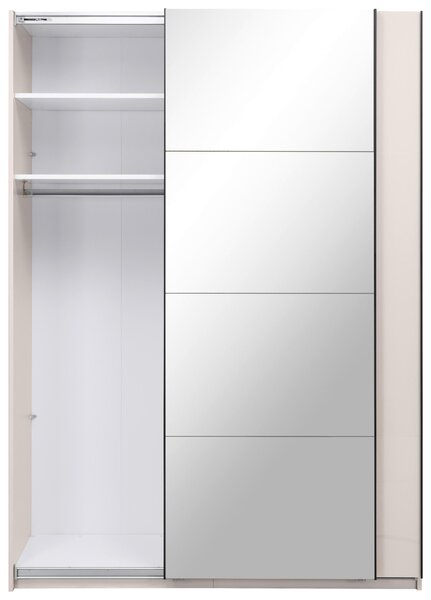 ŠATNÍ SKŘÍŇ S POSUVNÝMI DVEŘM, kašmírová, 150/210/62 cm MID.YOU - Šatní skříně, Online Only