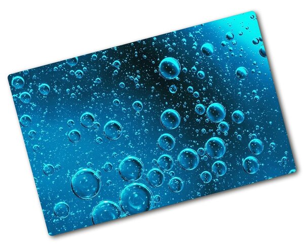 Kuchyňská deska velká skleněná Bubliny pod vodou pl-ko-80x52-f-90317312