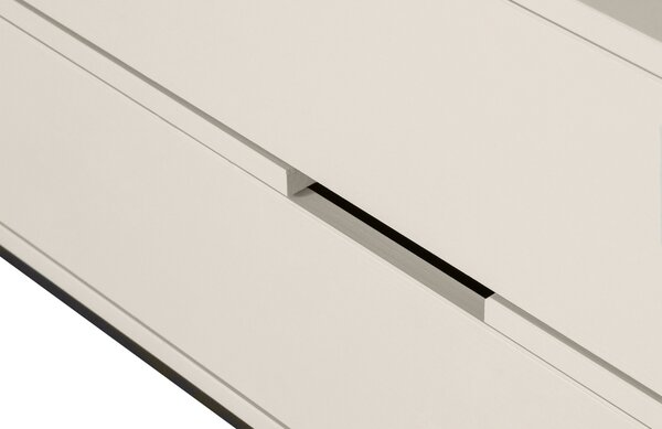 WOOOD Světle šedý borovicový TV stolek Frax 180 x 44 cm