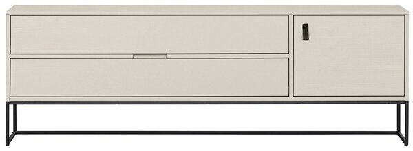 WOOOD Světle šedý borovicový TV stolek Frax 180 x 44 cm
