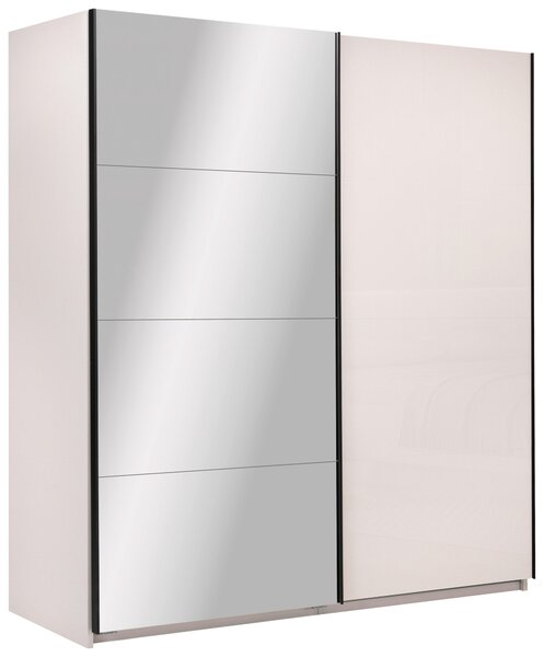 ŠATNÍ SKŘÍŇ S POSUVNÝMI DVEŘM, kašmírová, 200/210/62 cm MID.YOU - Šatní skříně, Online Only