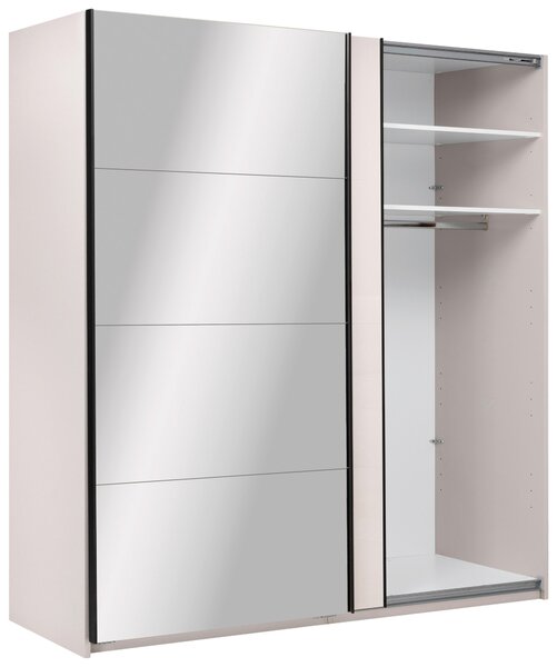 ŠATNÍ SKŘÍŇ S POSUVNÝMI DVEŘM, kašmírová, 200/210/62 cm MID.YOU - Šatní skříně, Online Only