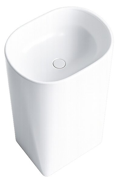BPS-koupelny Volně stojící keramické umyvadlo HYD-CO-WH-WOF-490 49x38 cm, bílé