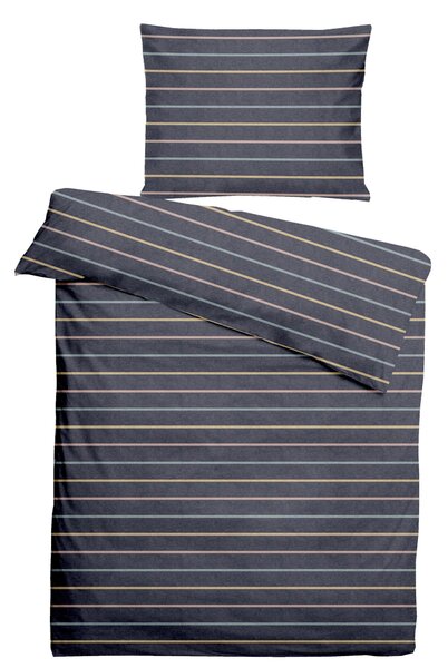 POVLEČENÍ, flanel, tmavě modrá, 140/200 cm - Povlečení