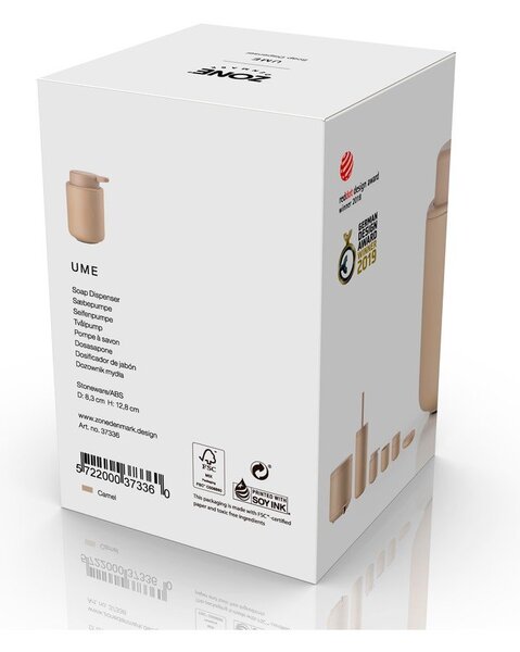 Béžový kameninový dávkovač mýdla 250 ml Ume – Zone