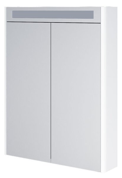Mereo Mereo, Siena, galerka 64 cm, zrcadlová skříňka, bílá, antracit, černá , multicolor - RAL lesk/mat, CN416GB