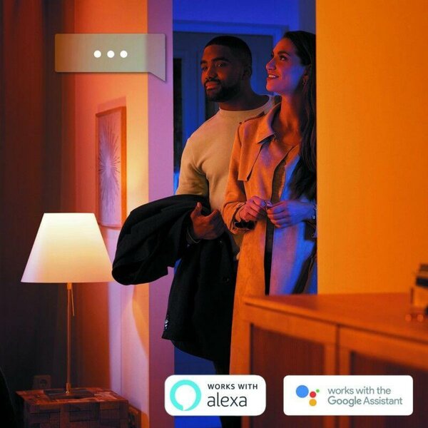 PHILIPS HUE Hue Bluetooth LED White and Color Ambiance Přenosná lampička Philips Go 76020/31/P7 bílá 2000K-6500K RGB