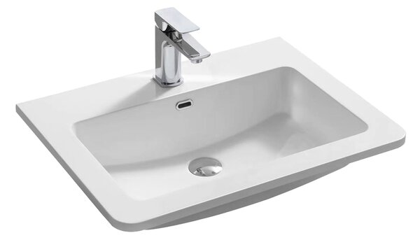 Mereo Mereo, Siena, koupelnová skříňka s umyvadlem z litého mramoru 61 cm, bílá, antracit, černá, CN410M