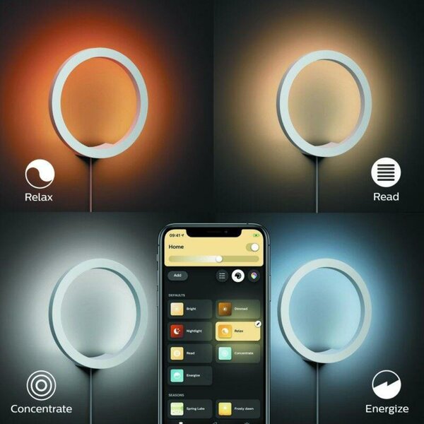 PHILIPS HUE Hue Bluetooth LED White and Color Ambiance Nástěnné svítidlo Philips Sana 8719514343405 bílé 2000K-6500K