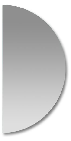 Půlkruhové zrcadlo do koupelny - 120 x 60 cm s leštěnou hranou - Pure Halfmoon