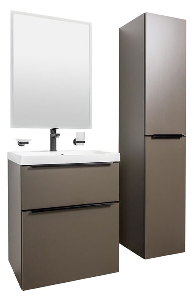 Mereo Mereo, Mailo, koupelnová skříňka 81 cm, bílá, dub, antracit, CN561SB