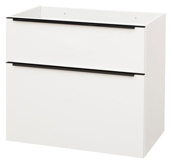 Mereo Mereo, Mailo, koupelnová skříňka 81 cm, bílá, dub, antracit, CN541SB