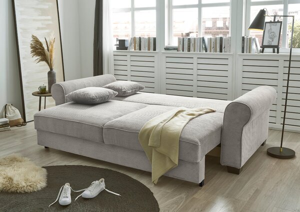ROZKLÁDACÍ POHOVKA, textil, světle šedá MID.YOU - Rozkládací pohovky, Online Only