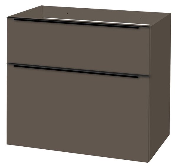 Mereo Mereo, Mailo, koupelnová skříňka 81 cm, bílá, dub, antracit, CN561SB
