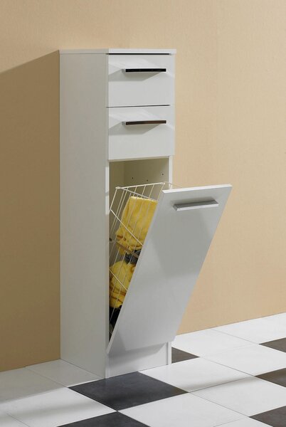 SPODNÍ SKŘÍŇKA, bílá, bílá, 30/119/33 cm Carryhome - Koupelnové série