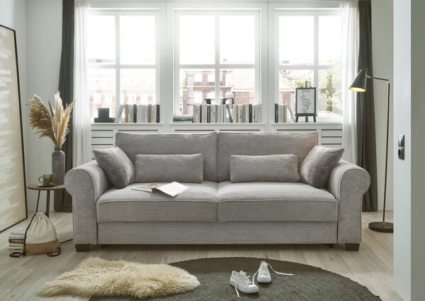 ROZKLÁDACÍ POHOVKA, textil, světle šedá MID.YOU - Rozkládací pohovky, Online Only
