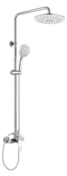 Mereo Mereo, Nástěnná baterie Viana 150mm s otoč. ramínkem a tyčí pro ruční a talířovou sprchu, bez příslušenství, CBE60104SH