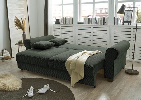 ROZKLÁDACÍ POHOVKA, textil, tmavě zelená MID.YOU - Rozkládací pohovky, Online Only