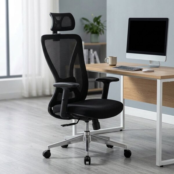 Kancelářská ergonomická židle Neoseat NICOLE — černá, nosnost 150 kg