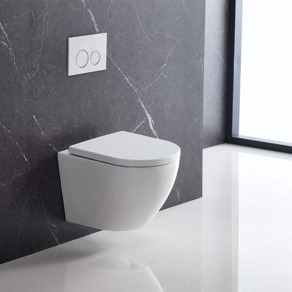 Mereo Mereo, WC závěsné kapotované, tiché splachování, RIMLESS, 495x360x370, keramické, vč. sedátka CSS115SN, VSD82T2