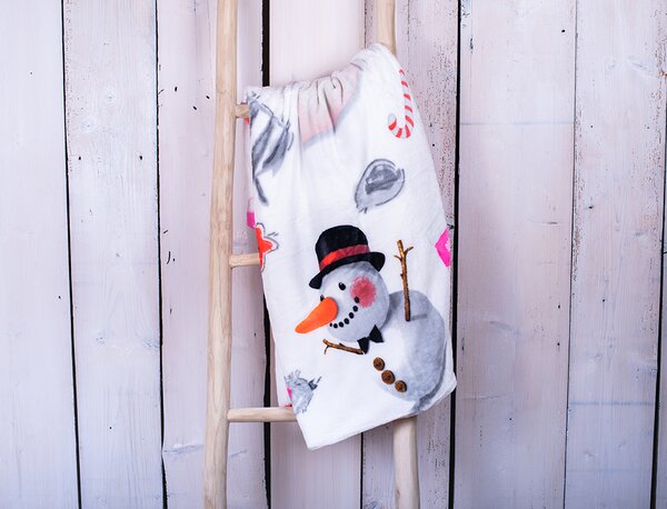 Jahu Deka mikroplyš Snowman 150 x 200 cm - výprodej Provedení: Snowman