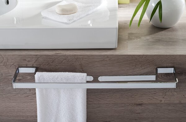 BISK Erga NATURA, toaletní WC kartáč na zeď, chromový, ERG-04308