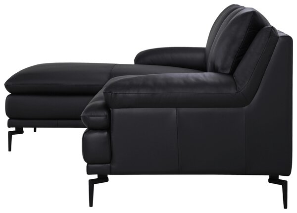 ROHOVÁ SEDAČKA, kůže, černá MID.YOU - Kožené sedačky, Online Only