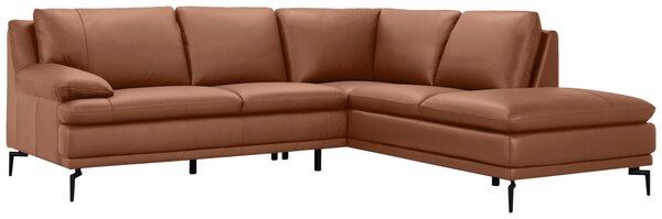 ROHOVÁ SEDAČKA, kůže, koňaková MID.YOU - Kožené sedačky, Online Only