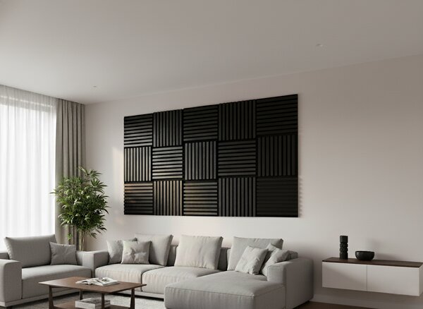 Horve Akustický panel 450x450 mm - ČERNÁ