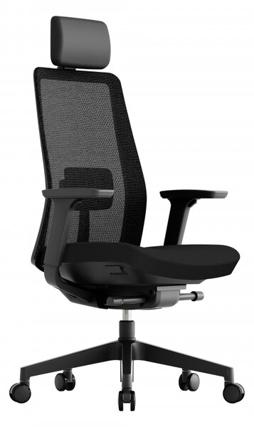 Kancelářská ergonomická židle K10 — více barev Černá